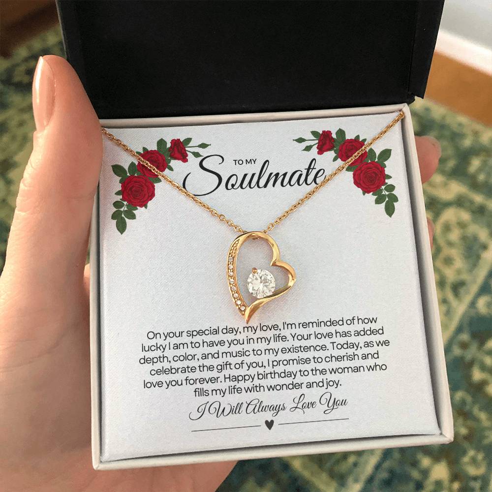 To My Love For Birthday | Festive Heart Birthday Pendant πππ