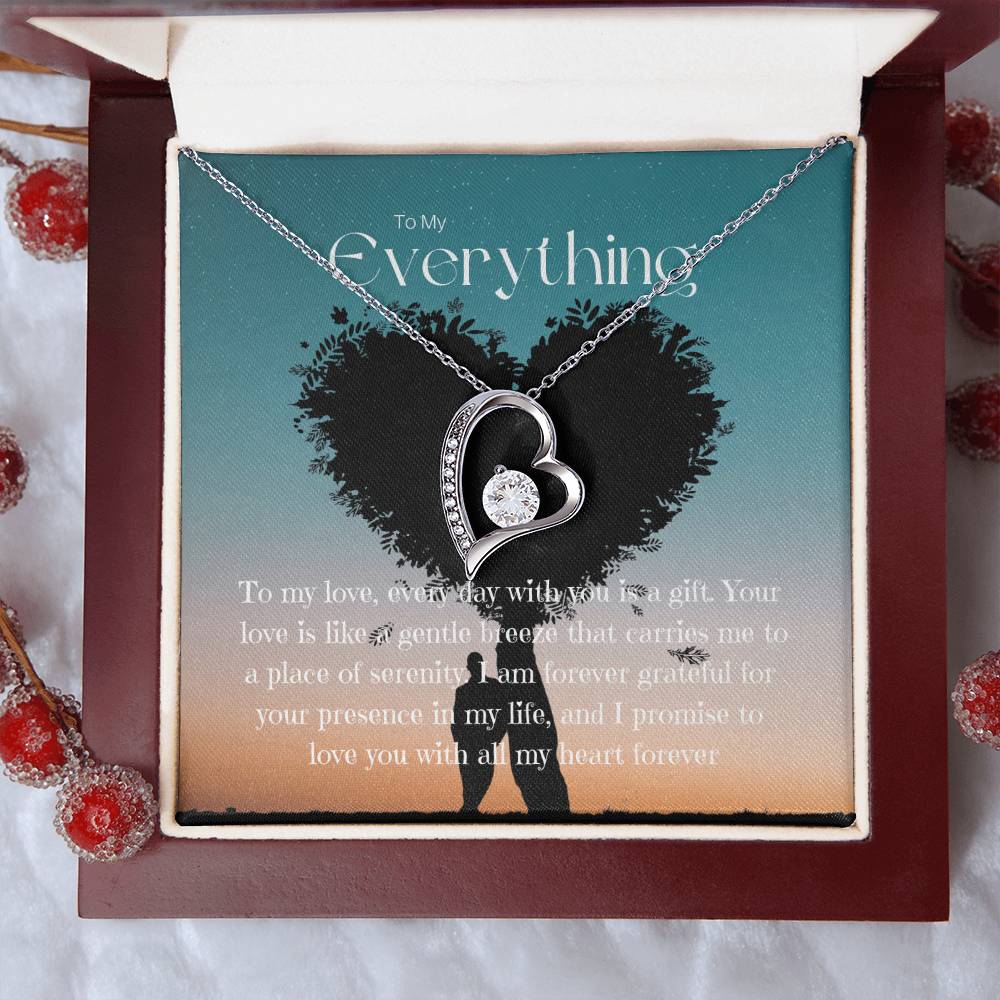 To My Everything | Eternal Connection Necklace: Forever Love Pendant for Her ⌛️💖🔗