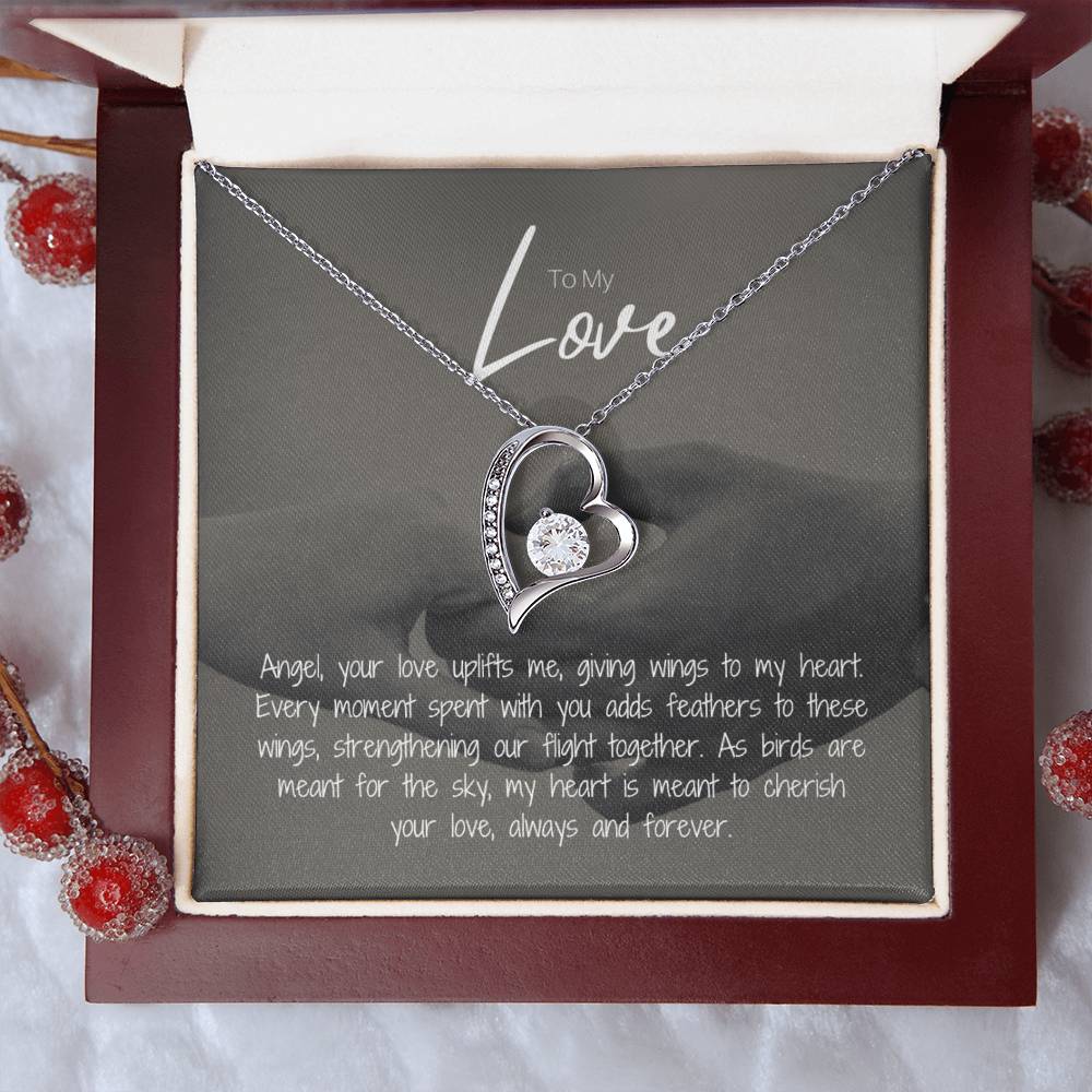 To My Love | Gleaming Forever Love Necklace: Mesmerizing Token of Everlasting Devotion 💍💖🔗