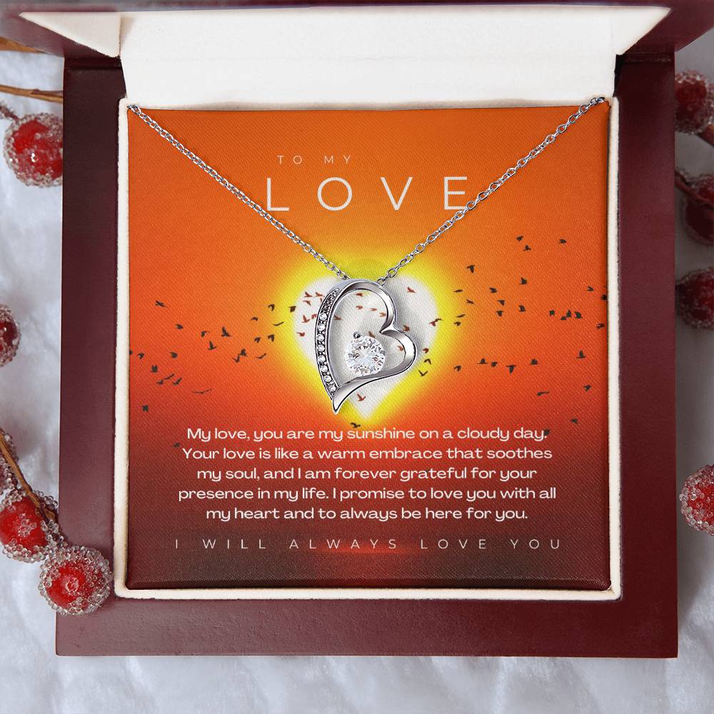 To My Love | Brilliant Affection Necklace: Radiant Forever Love Pendant  💞💍✨