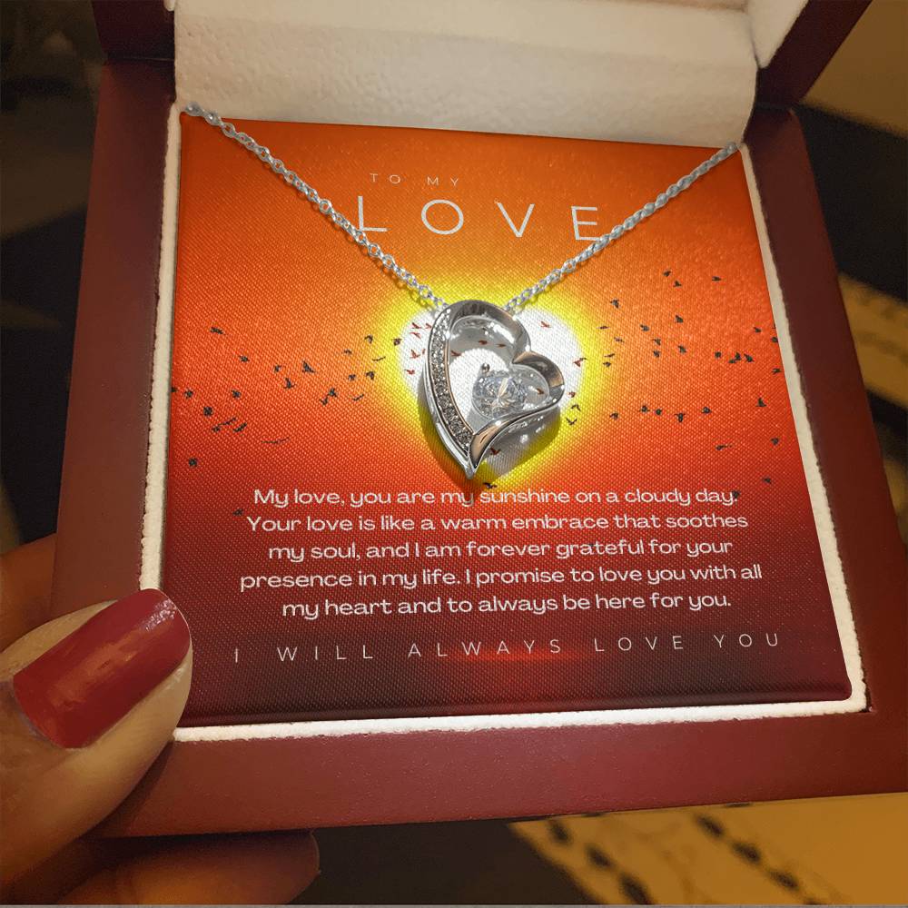 To My Love | Brilliant Affection Necklace: Radiant Forever Love Pendant  💞💍✨