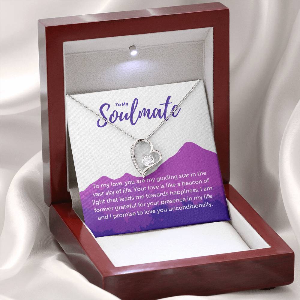 To My Soulmate | Eternal Connection Necklace: Forever Love Pendant for Her ⌛️💖🔗
