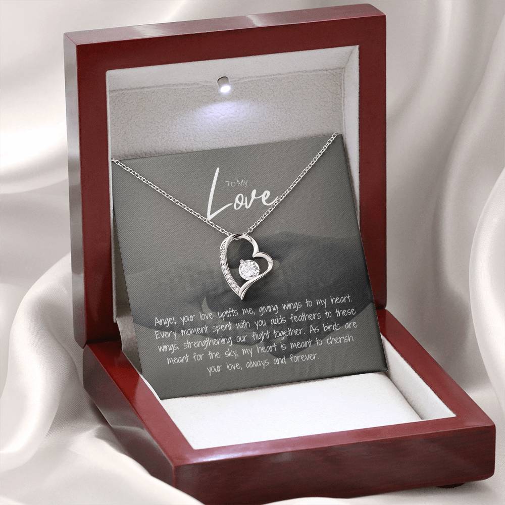 To My Love | Gleaming Forever Love Necklace: Mesmerizing Token of Everlasting Devotion 💍💖🔗