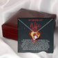 To My Wife | Enduring Devotion Pendant Necklace: Everlasting Love and Commitment 💖⌛️🔒