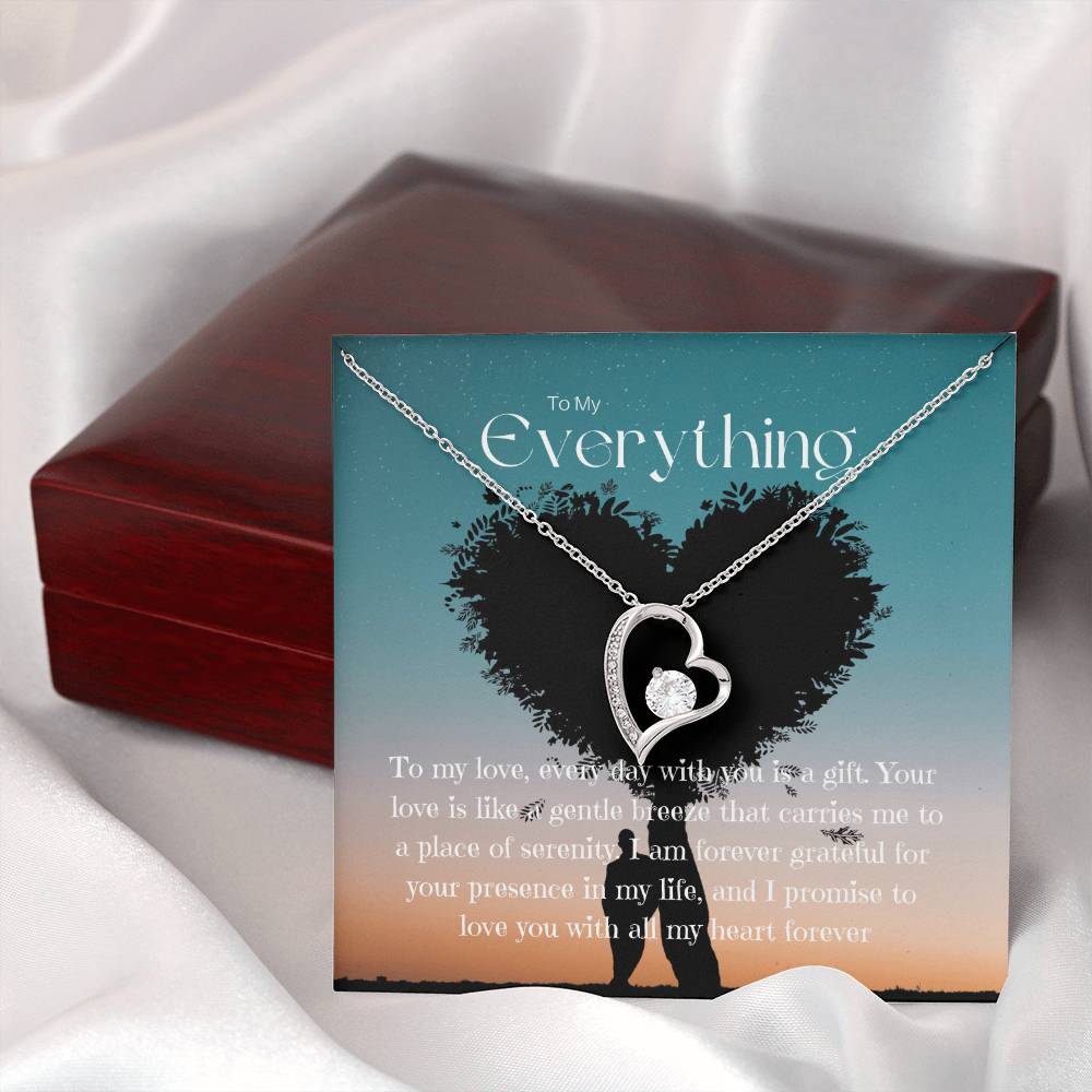 To My Everything | Eternal Connection Necklace: Forever Love Pendant for Her ⌛️💖🔗