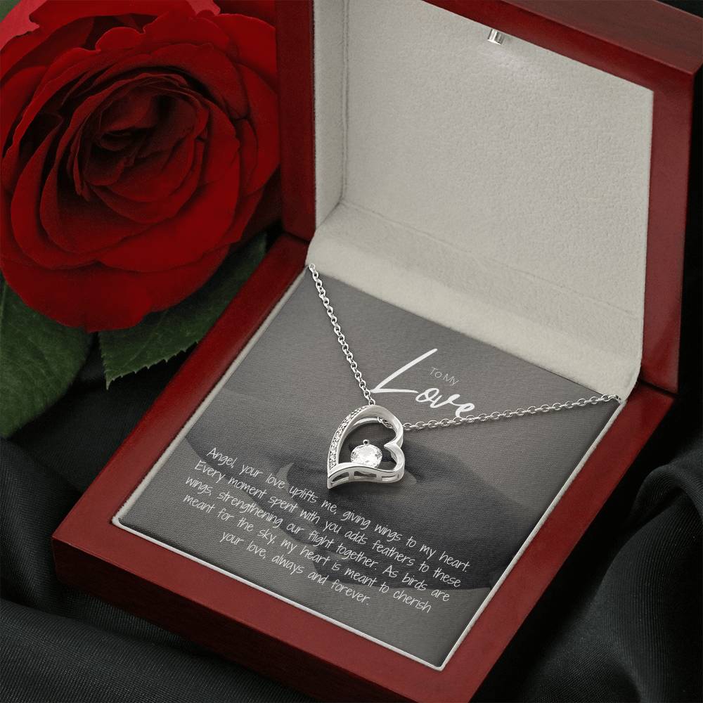 To My Love | Gleaming Forever Love Necklace: Mesmerizing Token of Everlasting Devotion 💍💖🔗