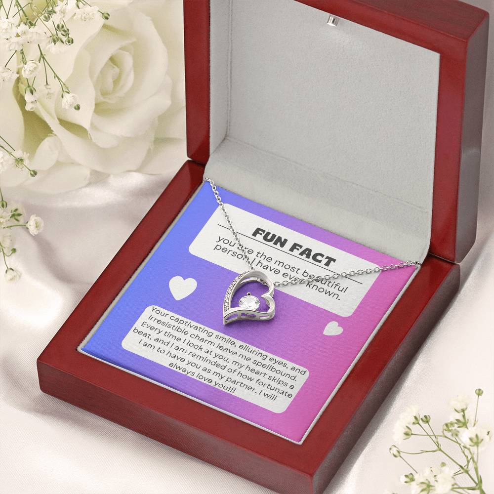 Gleaming Forever Love Pendant Necklace: Mesmerizing Symbol of Eternal Love 💞🌟💎