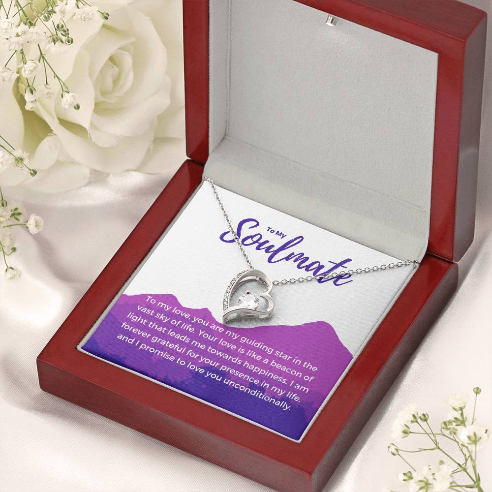 To My Soulmate | Eternal Connection Necklace: Forever Love Pendant for Her ⌛️💖🔗