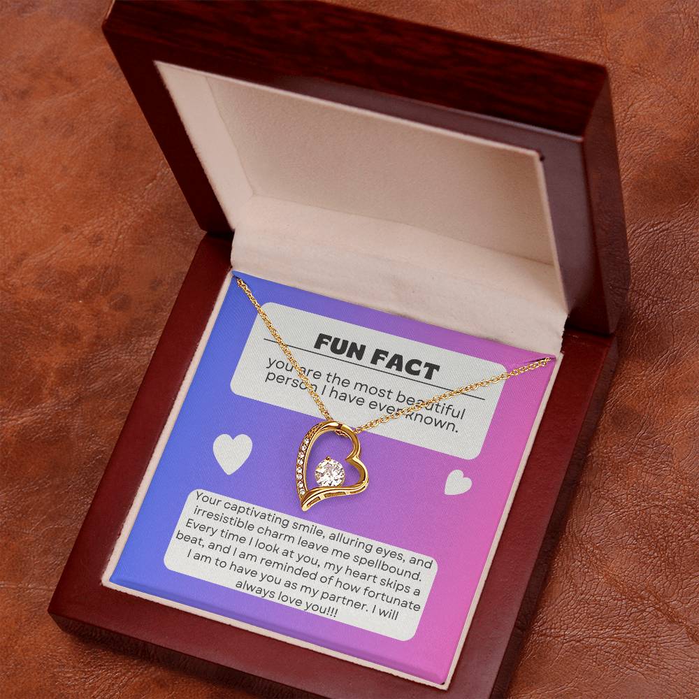 Gleaming Forever Love Pendant Necklace: Mesmerizing Symbol of Eternal Love 💞🌟💎