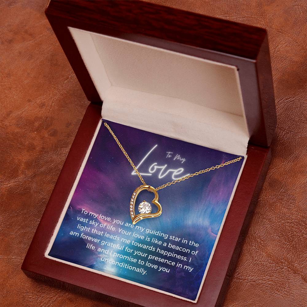 To My Love | Timeless Forever Love Necklace: Eternal Token of Endearment 💛💖⌛️