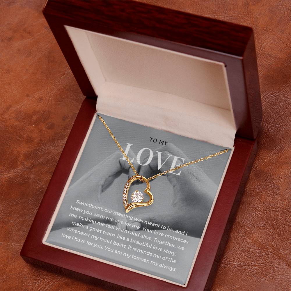 To My Love | Delicate Love Knot Pendant Necklace: Subtle Expression of Eternal Love 💖⌛️💕