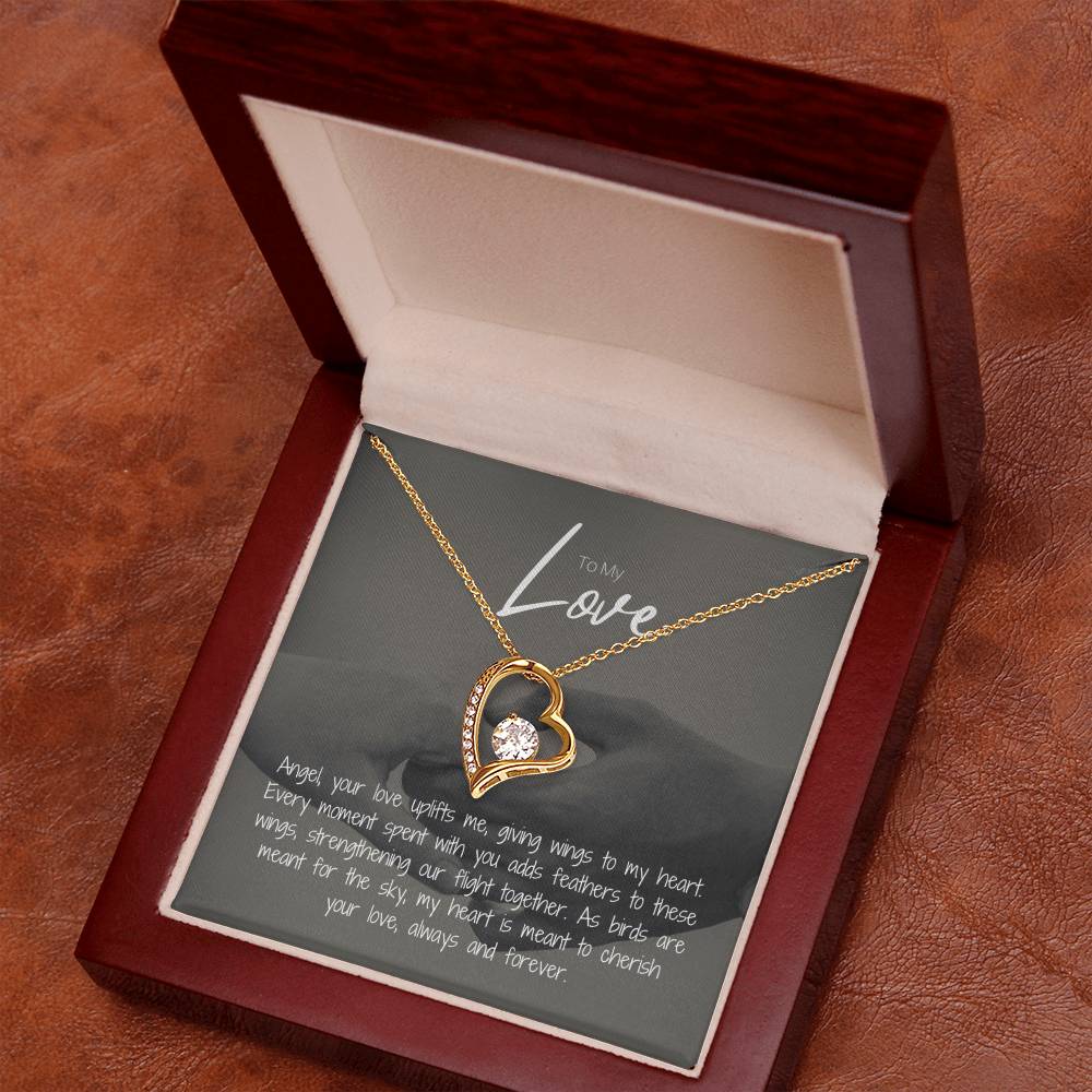 To My Love | Gleaming Forever Love Necklace: Mesmerizing Token of Everlasting Devotion 💍💖🔗