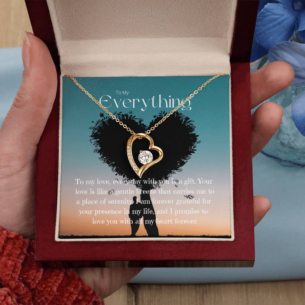 To My Everything | Eternal Connection Necklace: Forever Love Pendant for Her ⌛️💖🔗