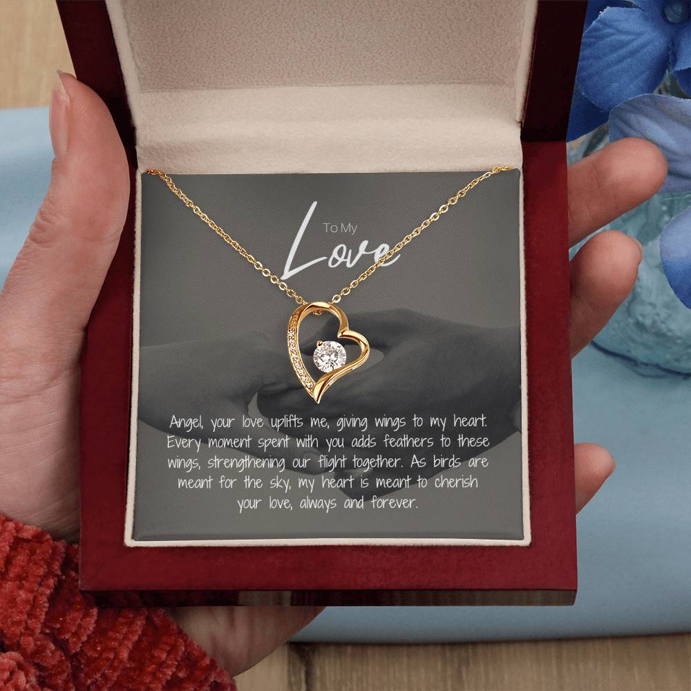 To My Love | Gleaming Forever Love Necklace: Mesmerizing Token of Everlasting Devotion 💍💖🔗