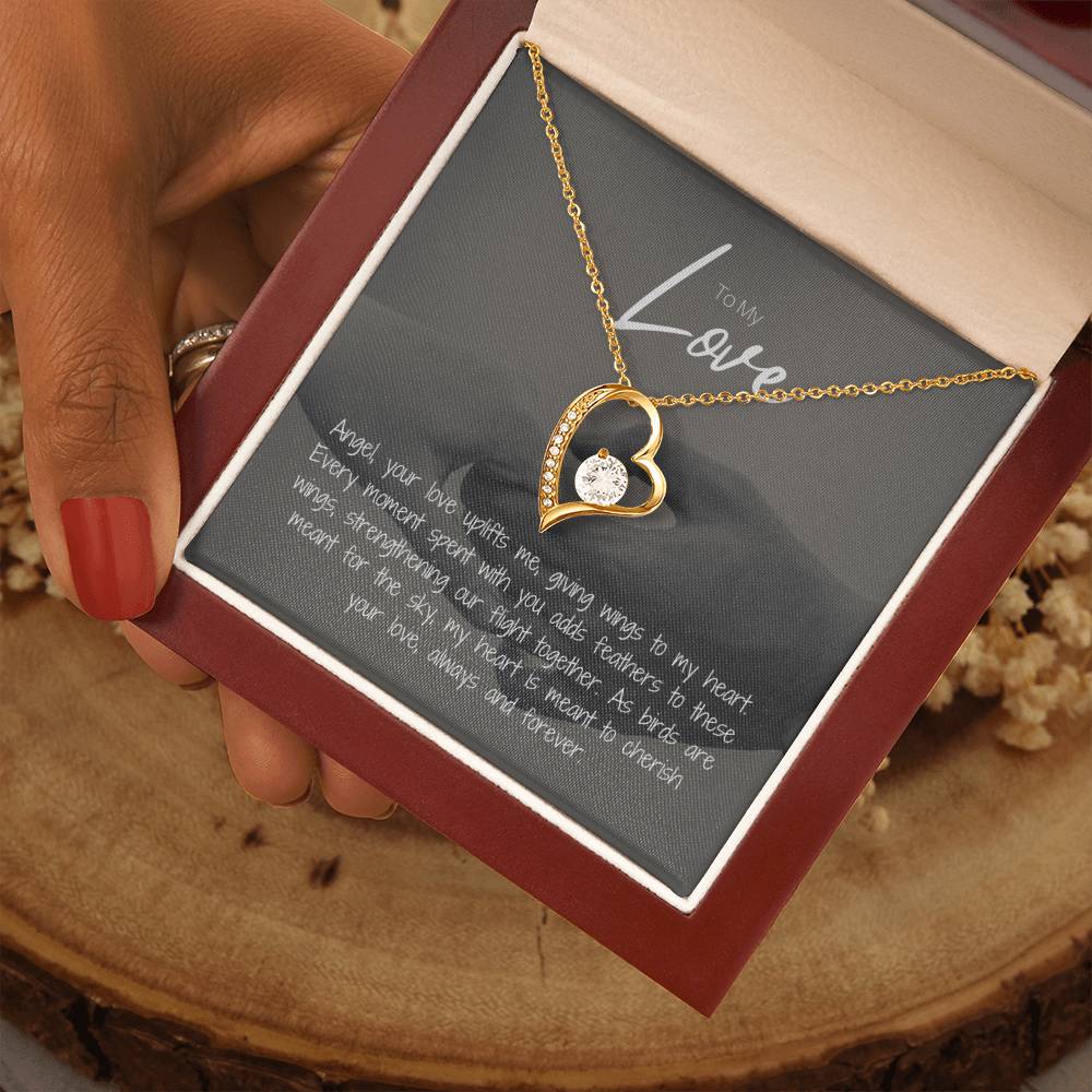 To My Love | Gleaming Forever Love Necklace: Mesmerizing Token of Everlasting Devotion 💍💖🔗