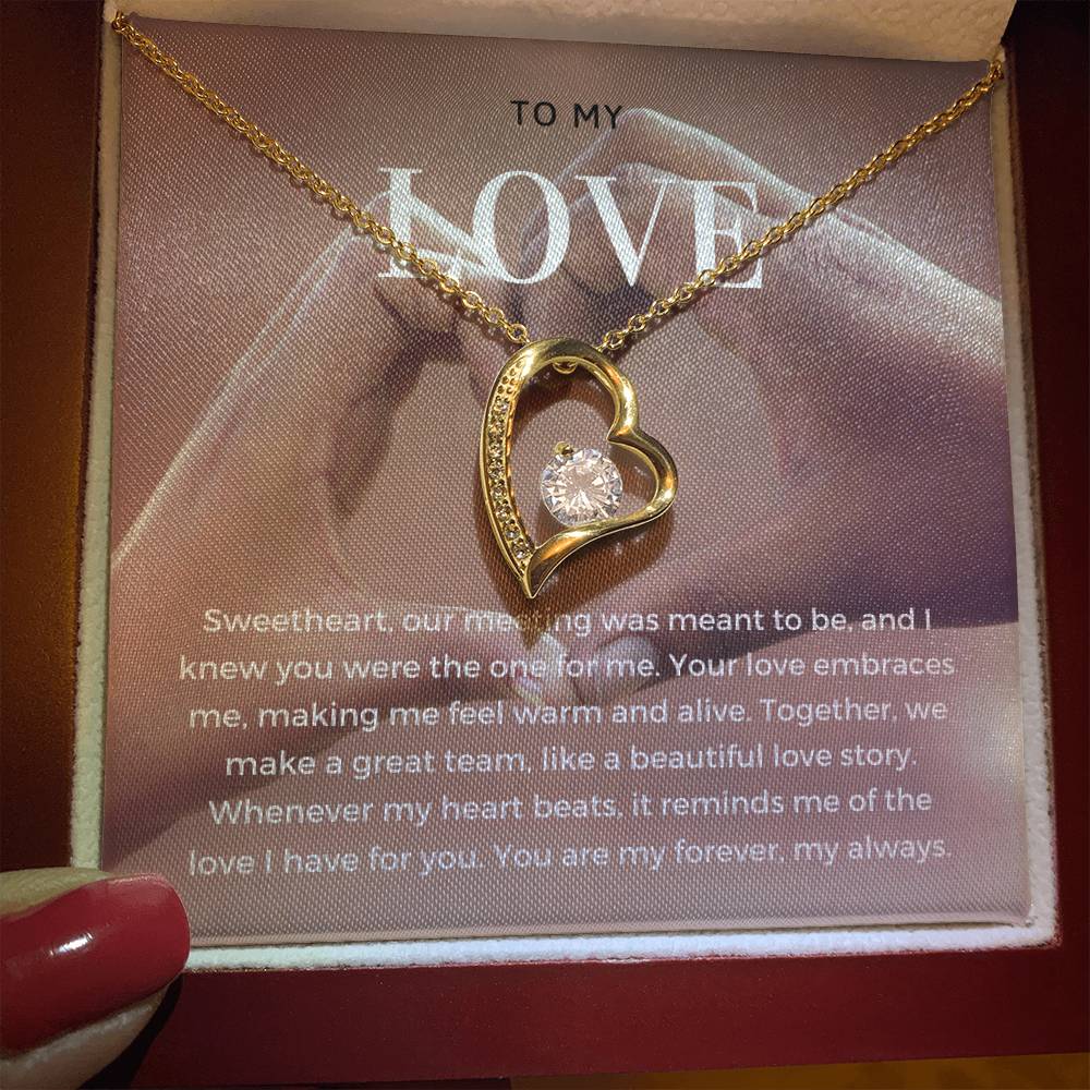 To My Love | Enchanted Affection Pendant Necklace: Captivating Love Keepsake 💞🌬️💖