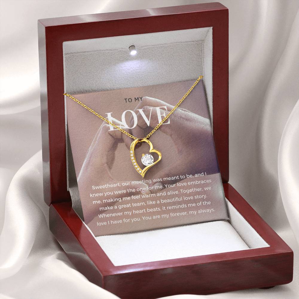 To My Love | Enchanted Affection Pendant Necklace: Captivating Love Keepsake 💞🌬️💖