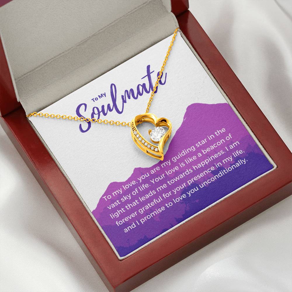 To My Soulmate | Eternal Connection Necklace: Forever Love Pendant for Her ⌛️💖🔗