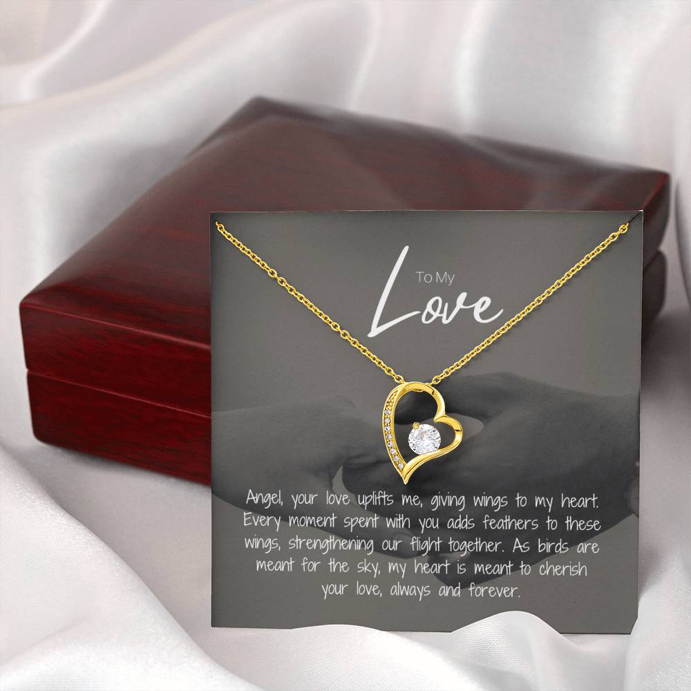 To My Love | Gleaming Forever Love Necklace: Mesmerizing Token of Everlasting Devotion 💍💖🔗