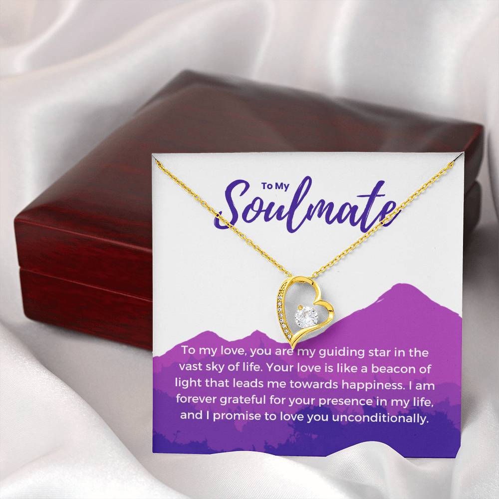 To My Soulmate | Eternal Connection Necklace: Forever Love Pendant for Her ⌛️💖🔗