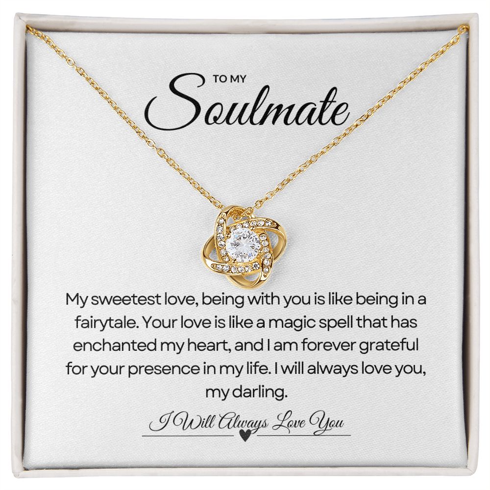 To My Soulmate | Blossom Love Knot Pendant 🌺💝🎁