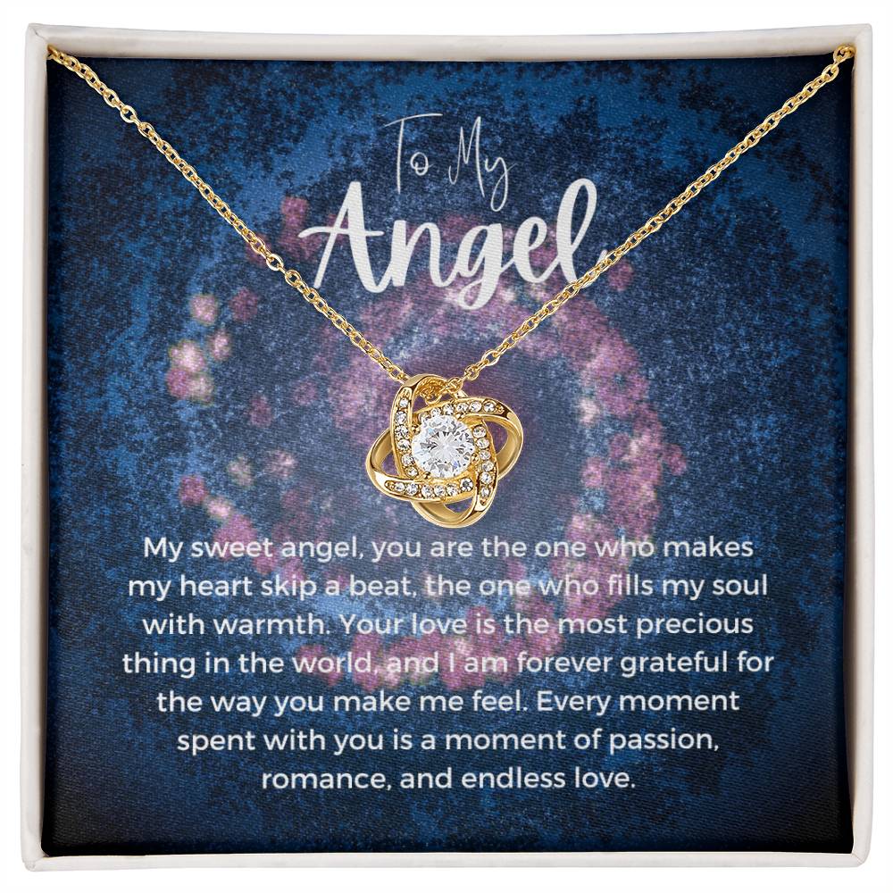 To My Angel | Celestial Love Knot Charm: Heavenly Symbol of Love  💛💖⌛️