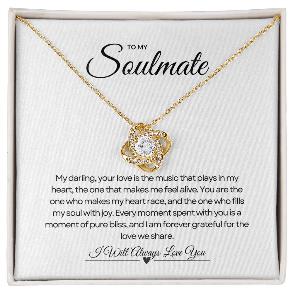 To My Soulmate | Infinity Love Knot Necklace 🌟💖🎁
