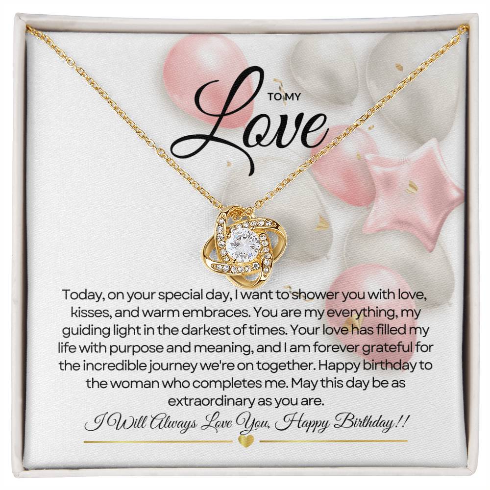 For My Love's Birthday | Gleaming Birthday Heart Necklace ✨🎂💖