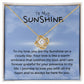 To My Sunshine | Blissful Unity Necklace: Tranquil Expression of Affection 💖🔗💍
