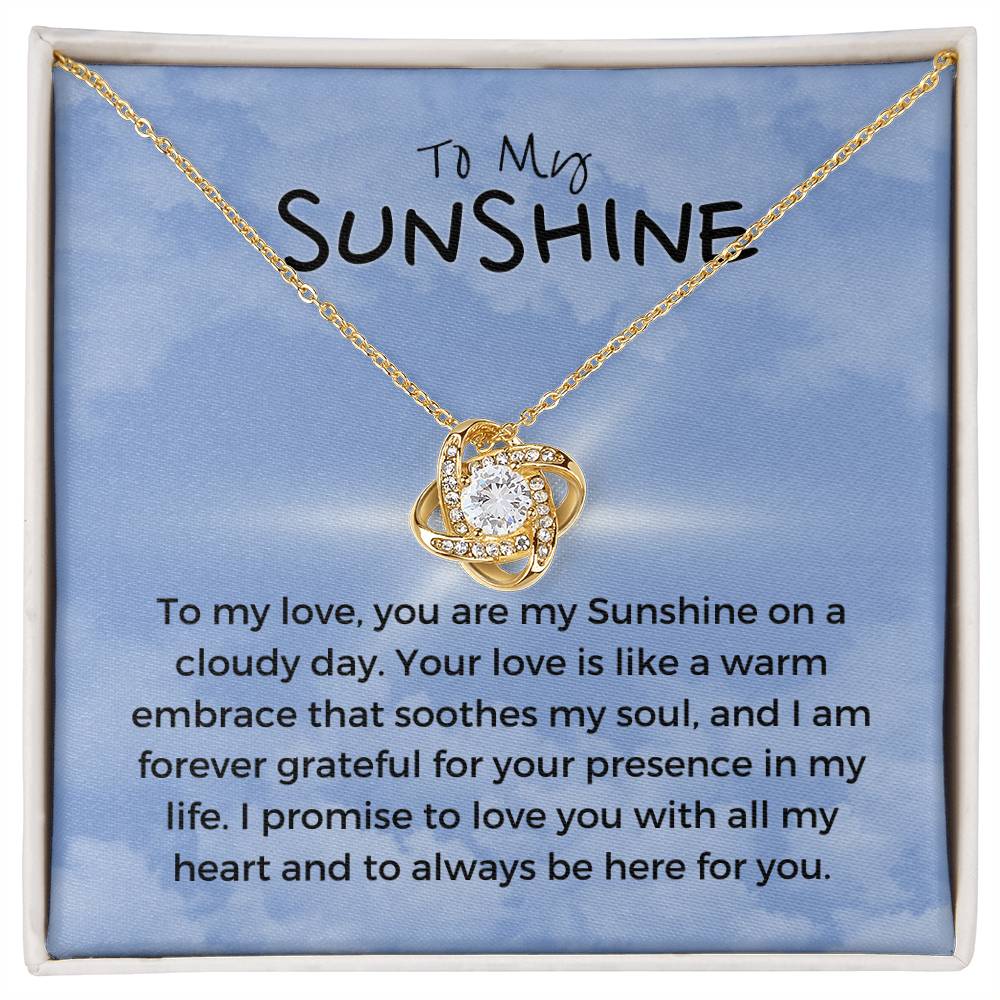 To My Sunshine | Blissful Unity Necklace: Tranquil Expression of Affection 💖🔗💍