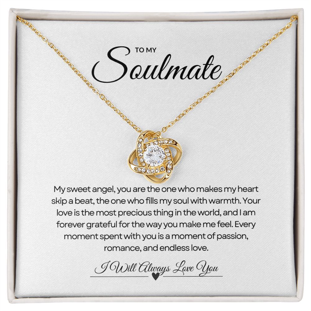 To My Soulmate | Heartstrings Love Knot Pendant 💕💞💓