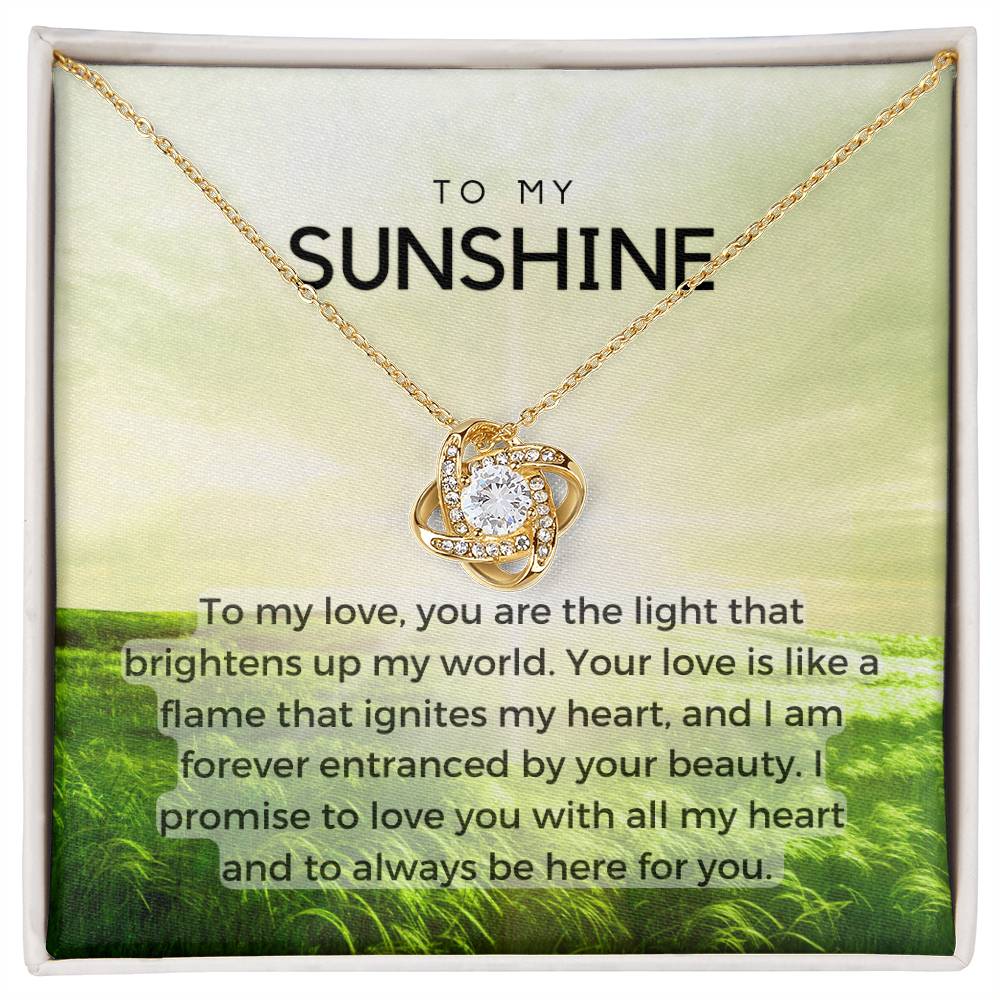 To My Sunshine | Timeless Connection Pendant: Unbreakable Bond 💞⌛️🔒