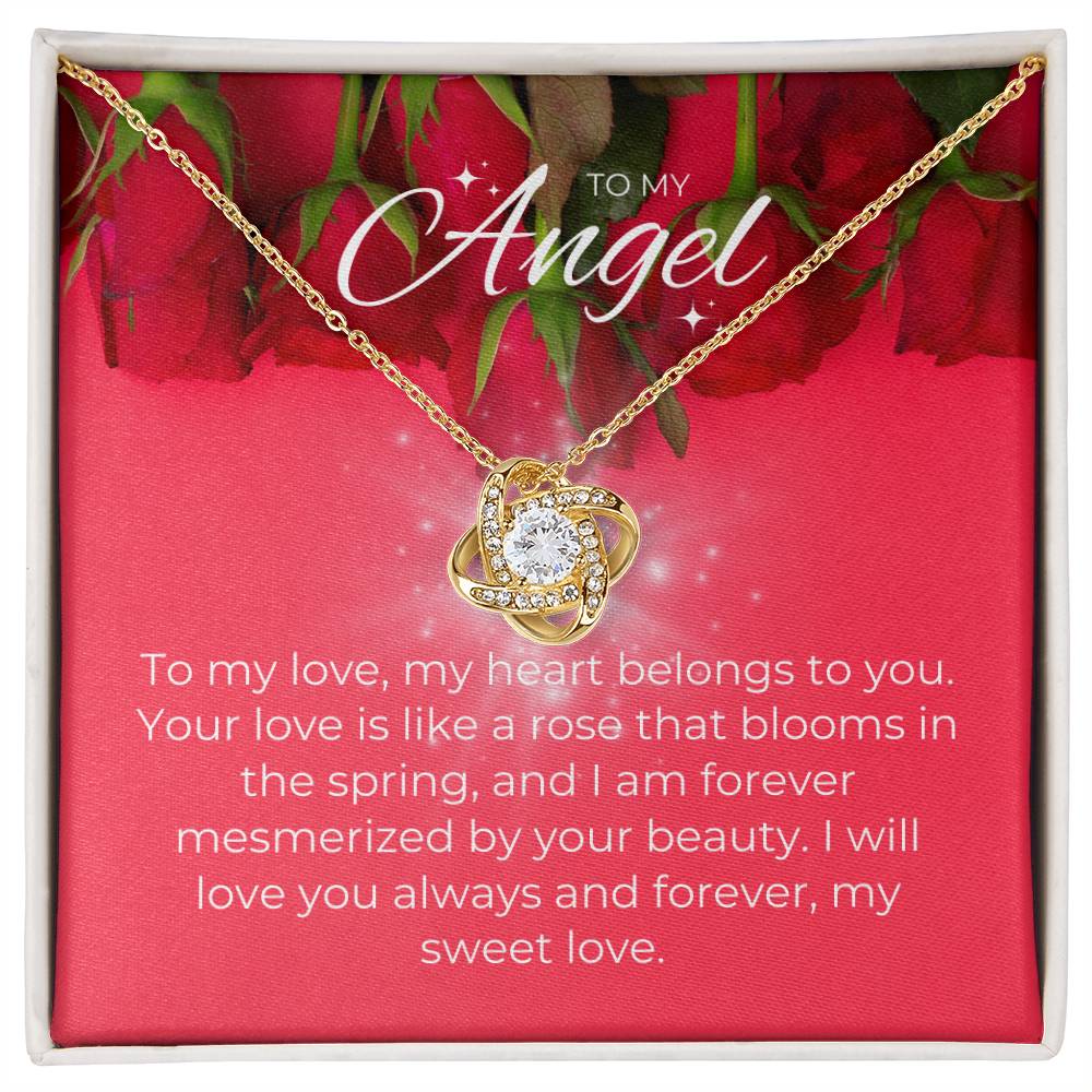 To My Angel | Enduring Devotion Pendant: Forever Love  💗⏳💎