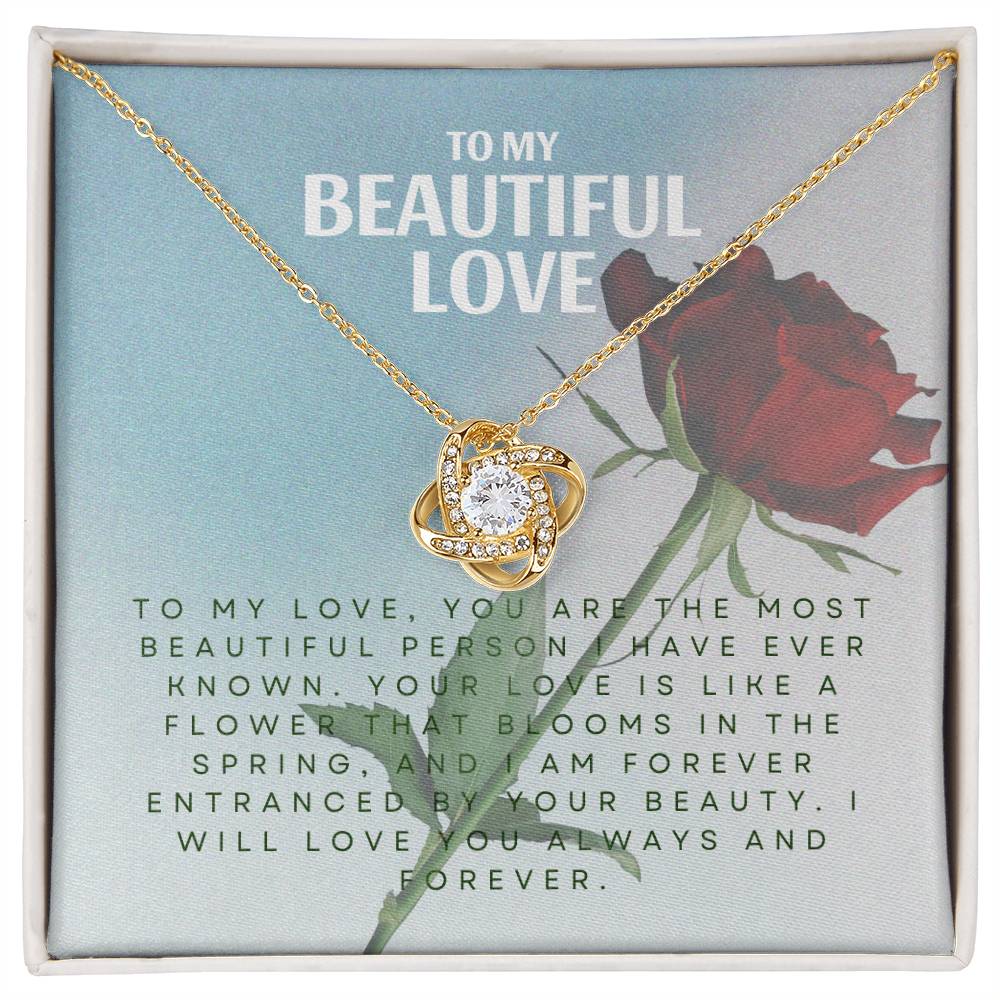 To My Beautiful Love | Forever Enchantment Necklace 💞✨🌹