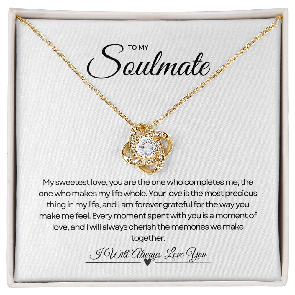 To My Soulmate | Harmony Love Knot Pendant 💜💍🎀
