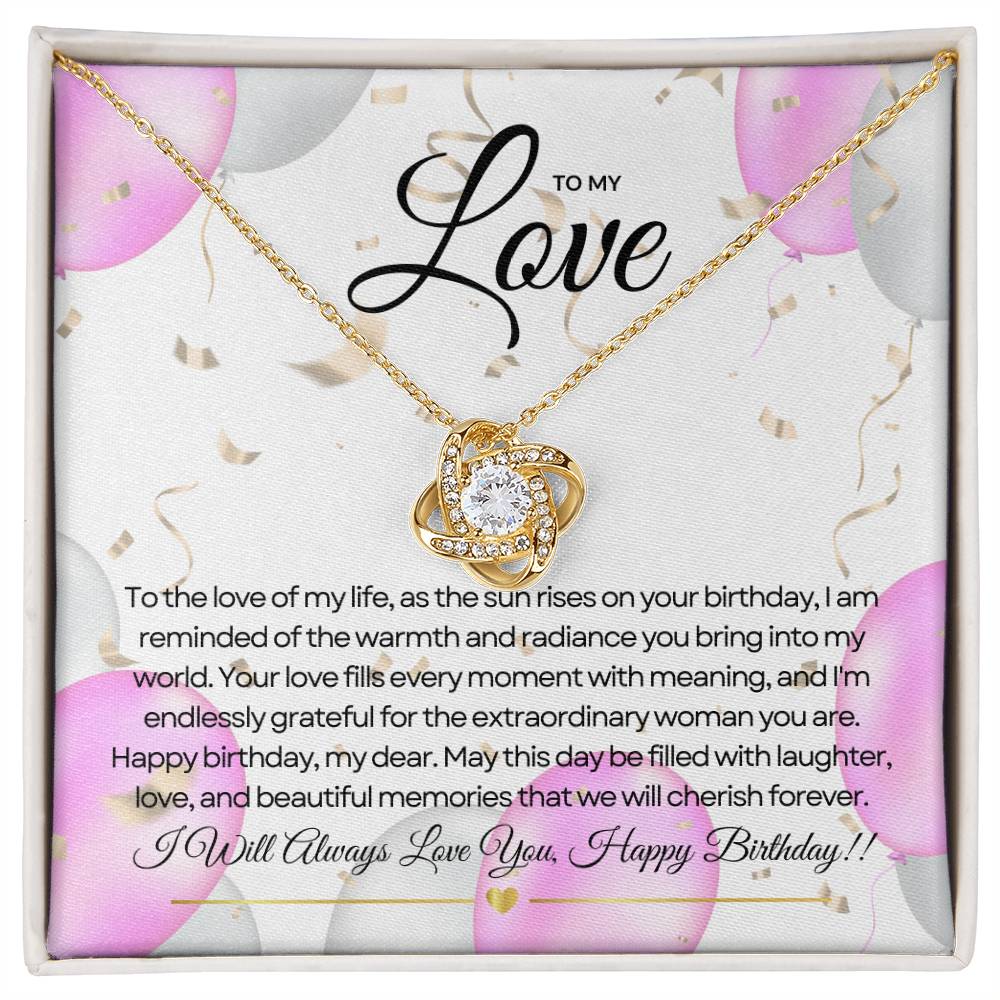 For My Love's Birthday | Sparkling Birthday Pendant 💖🎉💎