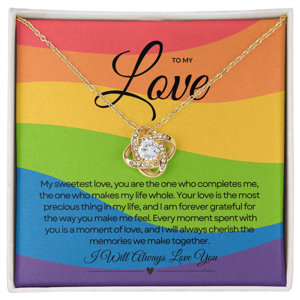 To My Love | Timeless Bond Necklace 🌈💖⌛️