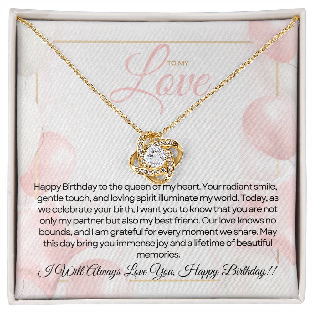 For My Love's Birthday | Radiant Birthday Wishes Pendant 💫🎁💝