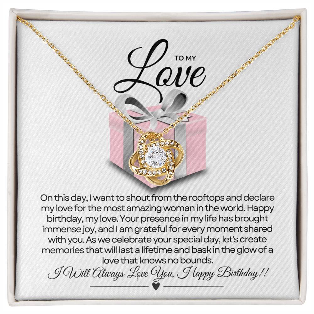 For My Love's Birthday | Glittering Gift Necklace ✨🎁💖