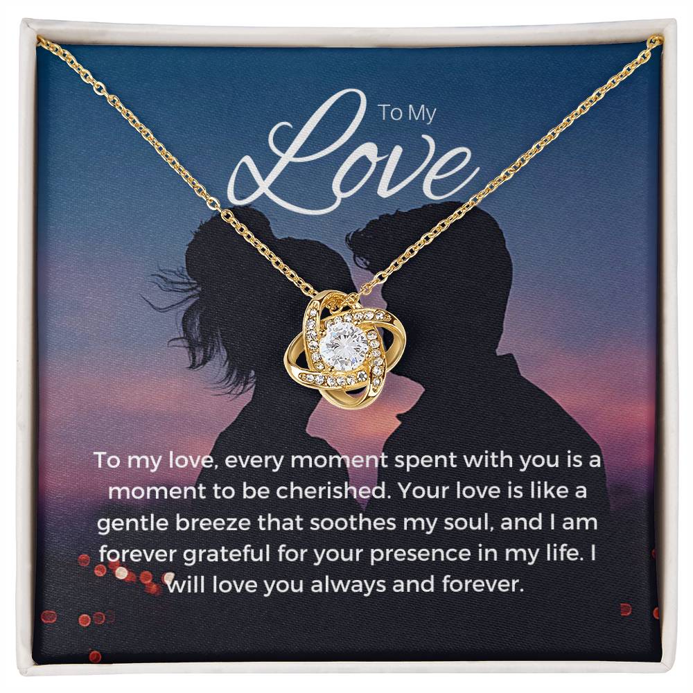 To My Love | Gleaming Devotion Pendant: Brilliant Symbol of Love 💍💖🔗