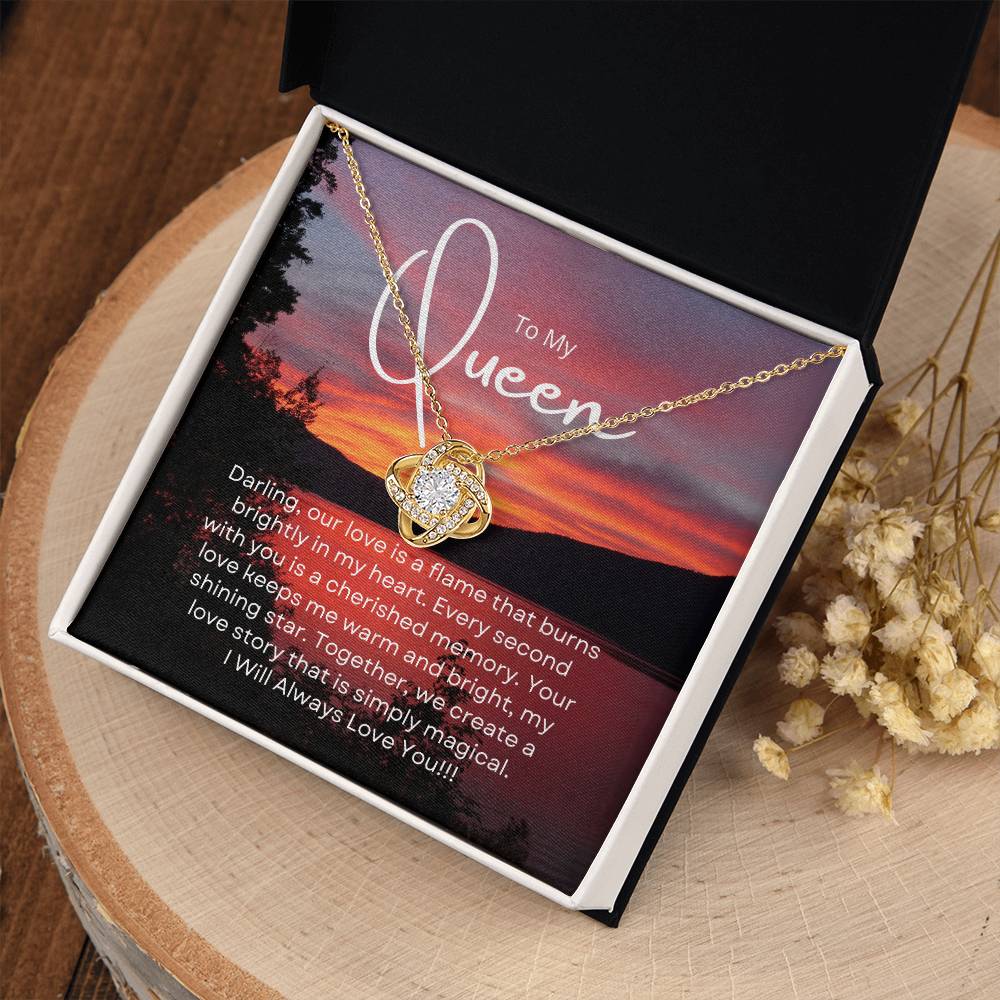 To My Queen | Serene Unity Pendant: Graceful Gift for Her 💞🍭💍