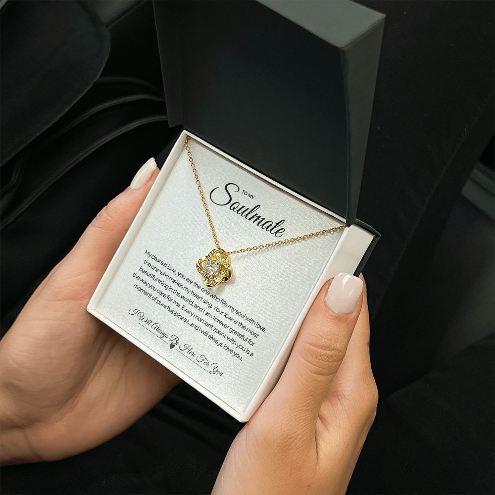To My Soulmate | Shimmering Love Knot Necklace 💫💖💍
