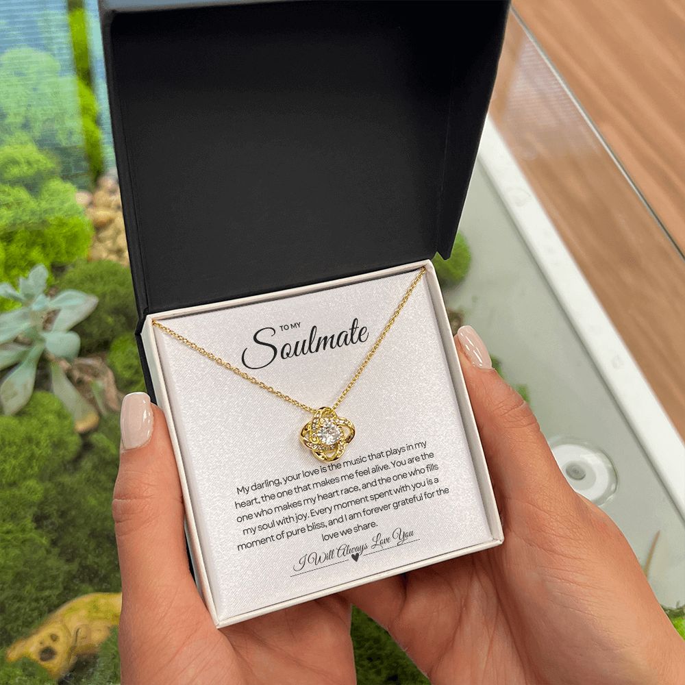 To My Soulmate | Infinity Love Knot Necklace 🌟💖🎁
