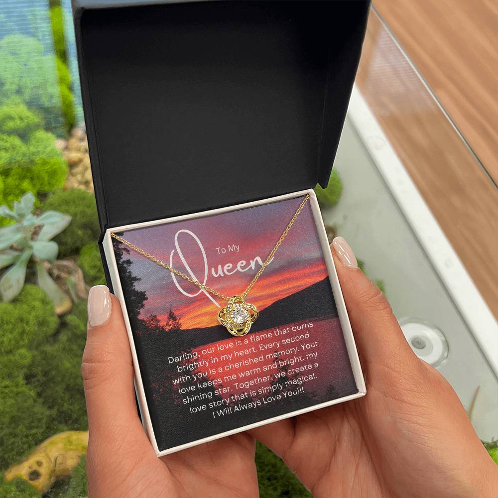 To My Queen | Serene Unity Pendant: Graceful Gift for Her 💞🍭💍