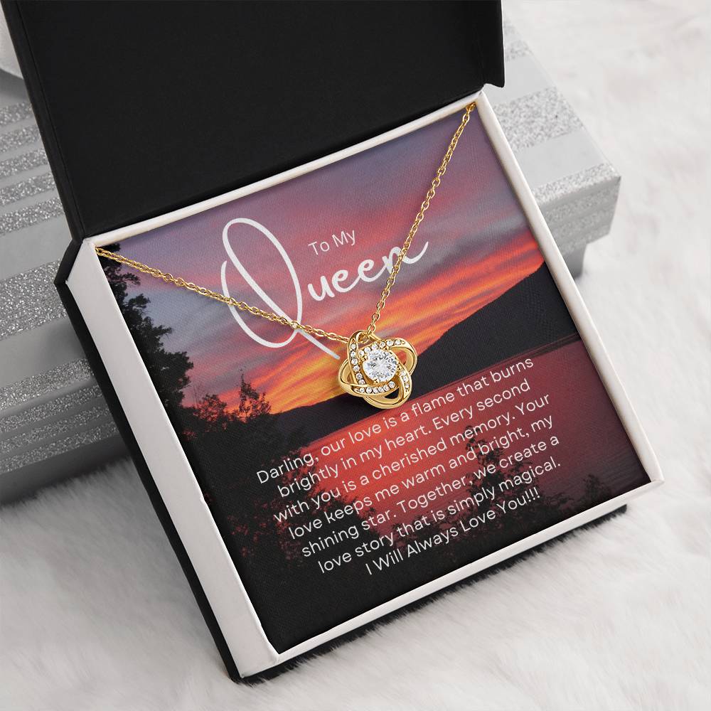 To My Queen | Serene Unity Pendant: Graceful Gift for Her 💞🍭💍