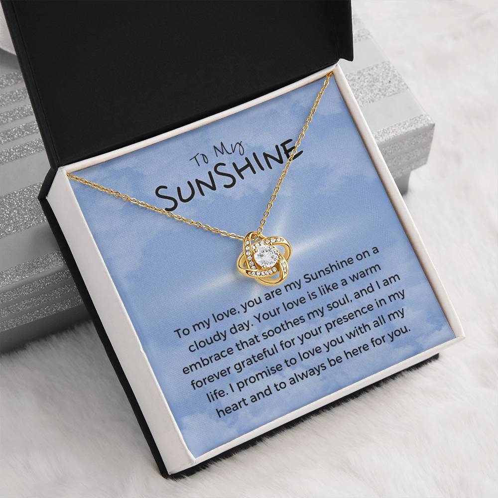 To My Sunshine | Blissful Unity Necklace: Tranquil Expression of Affection 💖🔗💍