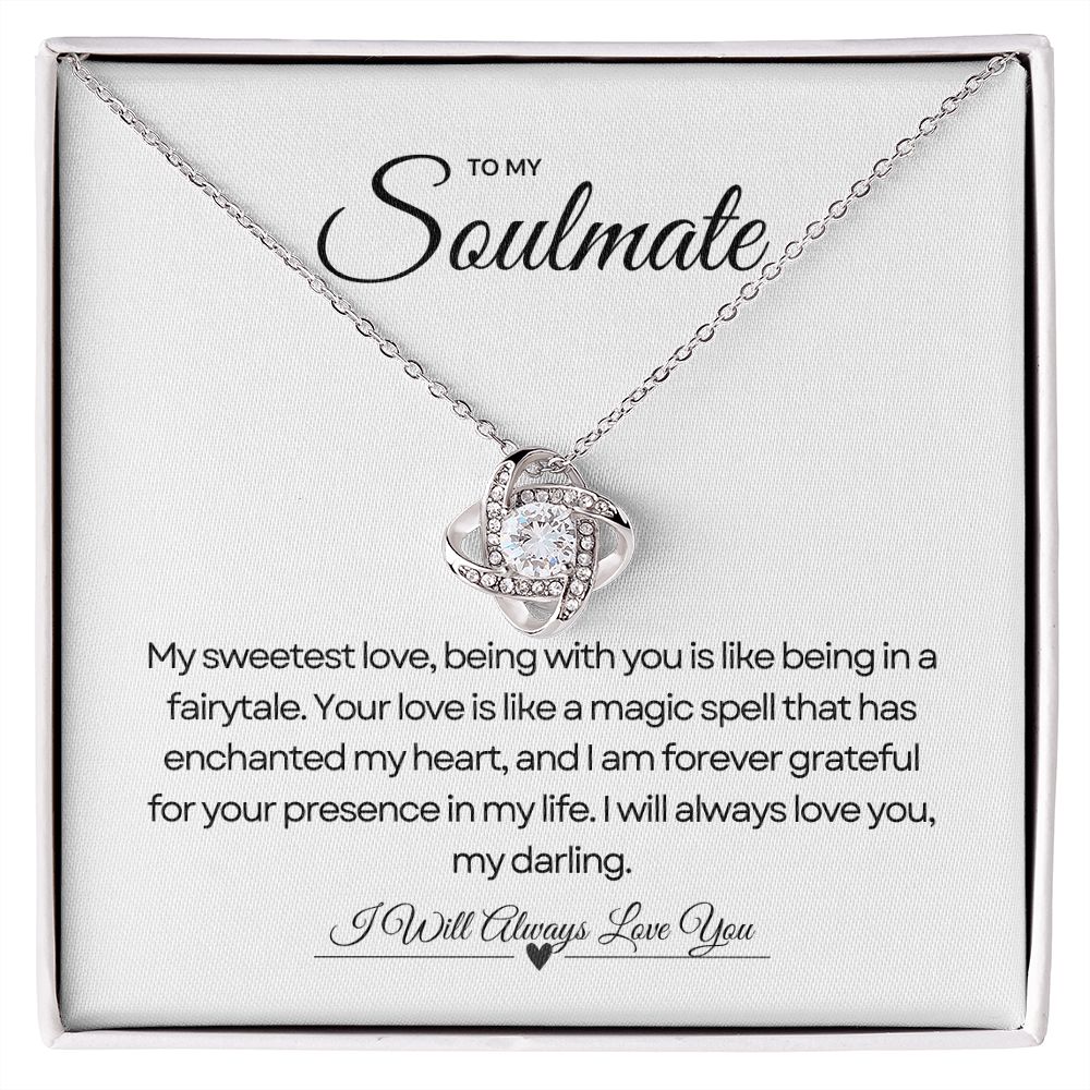 To My Soulmate | Blossom Love Knot Pendant 🌺💝🎁