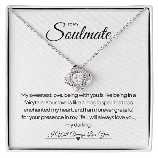 To My Soulmate | Blossom Love Knot Pendant 🌺💝🎁