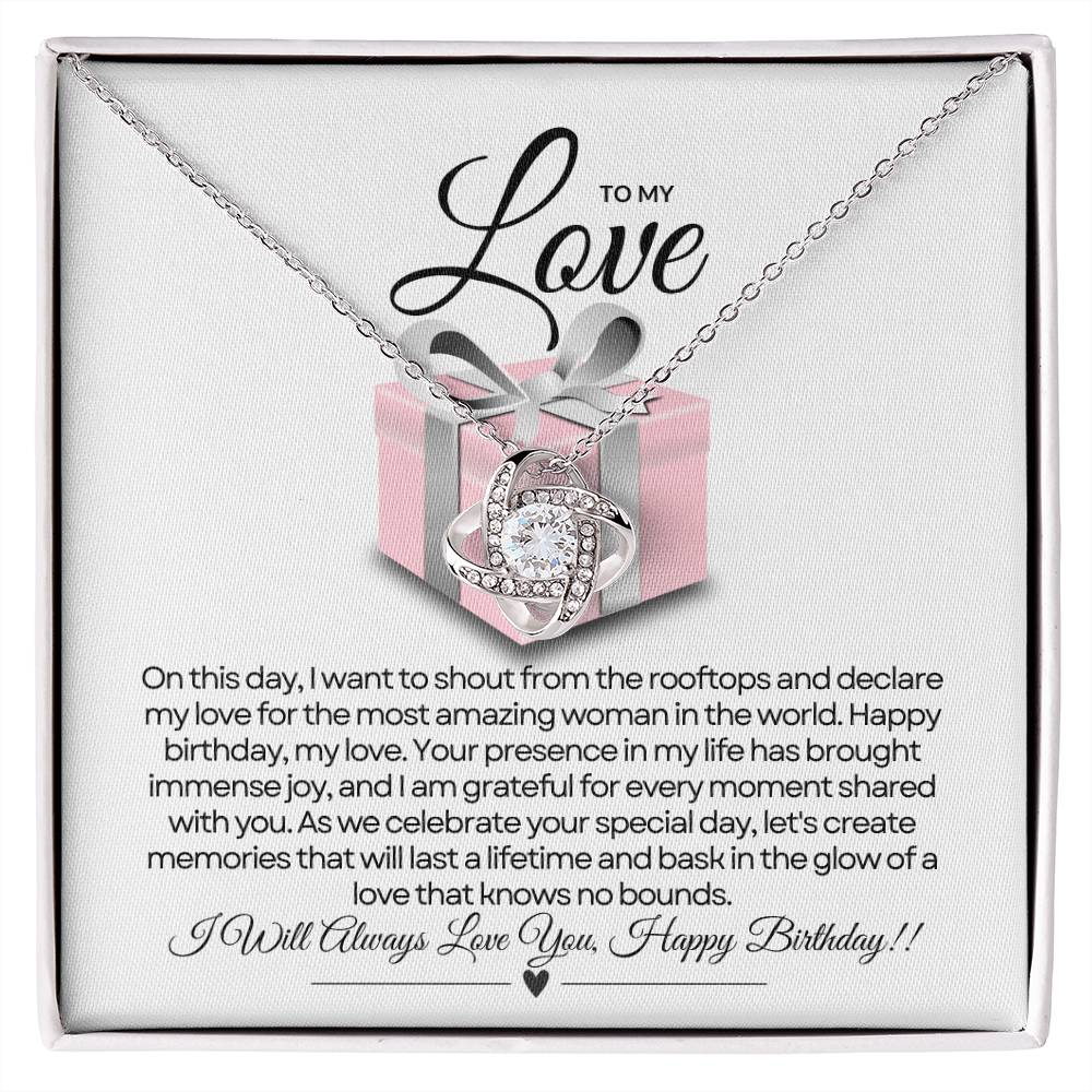 For My Love's Birthday | Glittering Gift Necklace ✨🎁💖