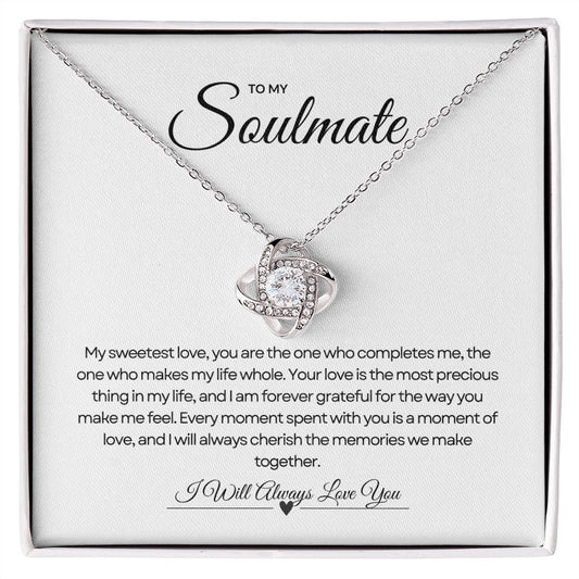 To My Soulmate | Harmony Love Knot Pendant 💜💍🎀